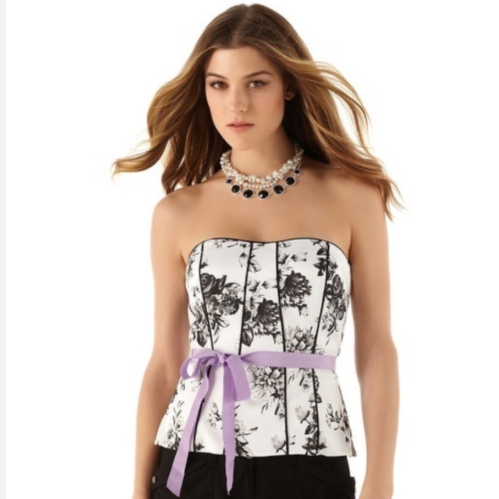 WHBM Floral Bustier